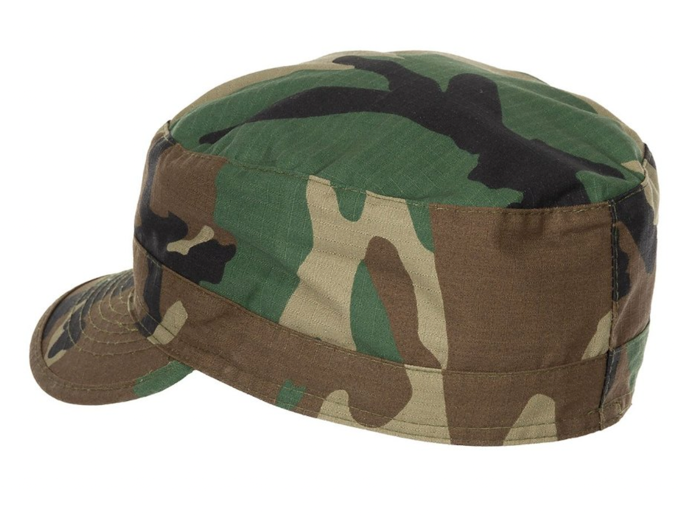 Berretto Militare con visiera tonda MFH mimetico Woodland