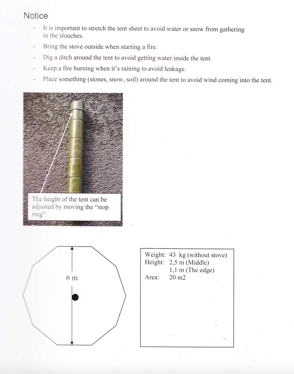 TENDA SVEDESE MILITARE MODELLO 20 NO STUFA
